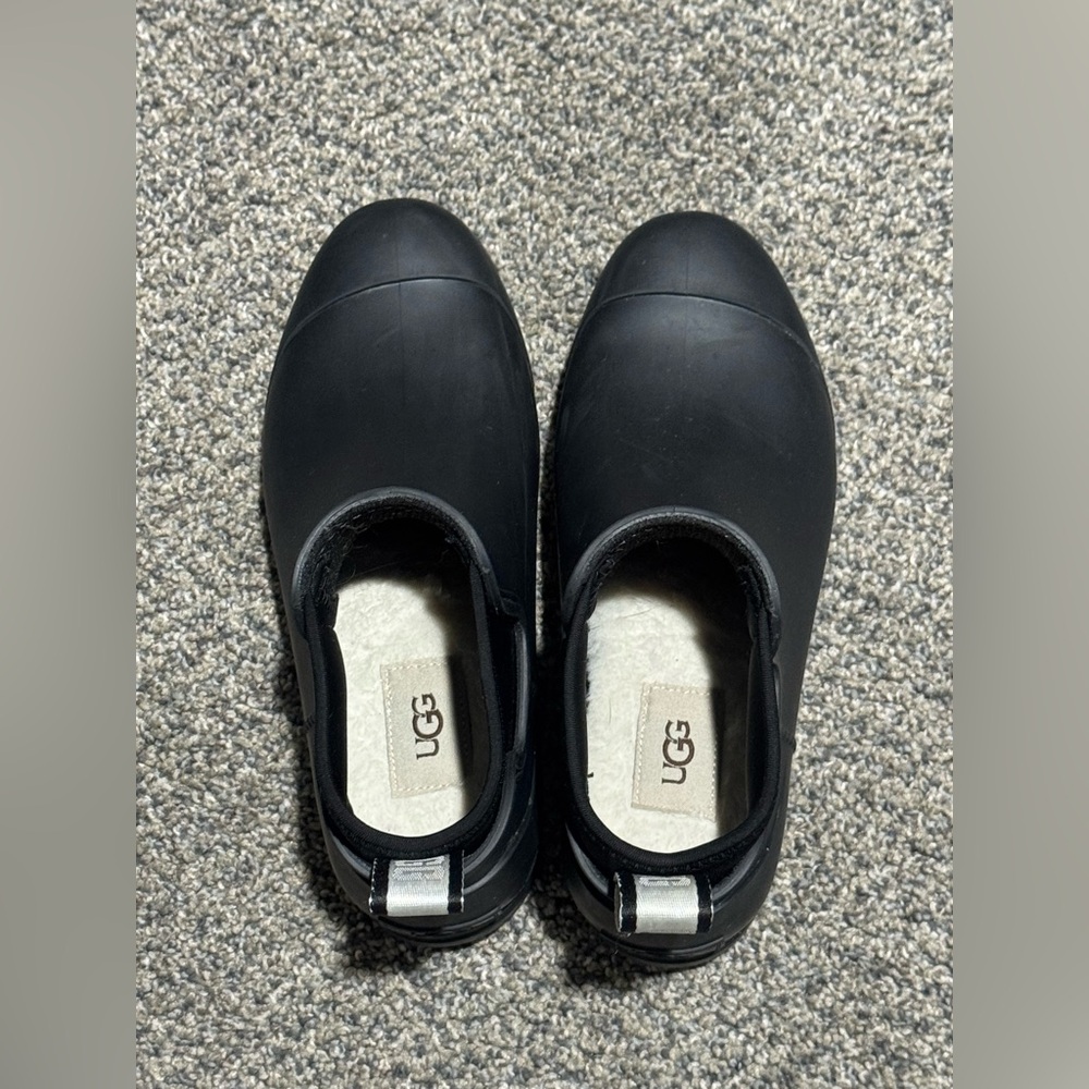 UGG Black Ankle Rain Boots (7) - Picture 7 of 9